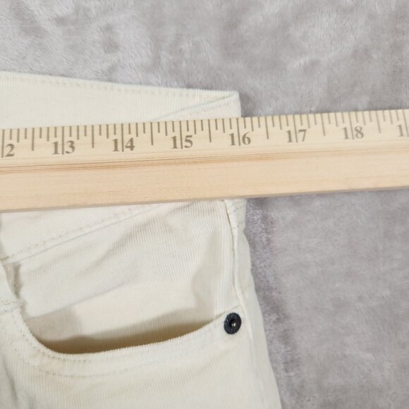 Joe Fresh Corduroy Stretchy Pants Off-white Slim Low rise Women's Size 29 (8) - Picture 6 of 11